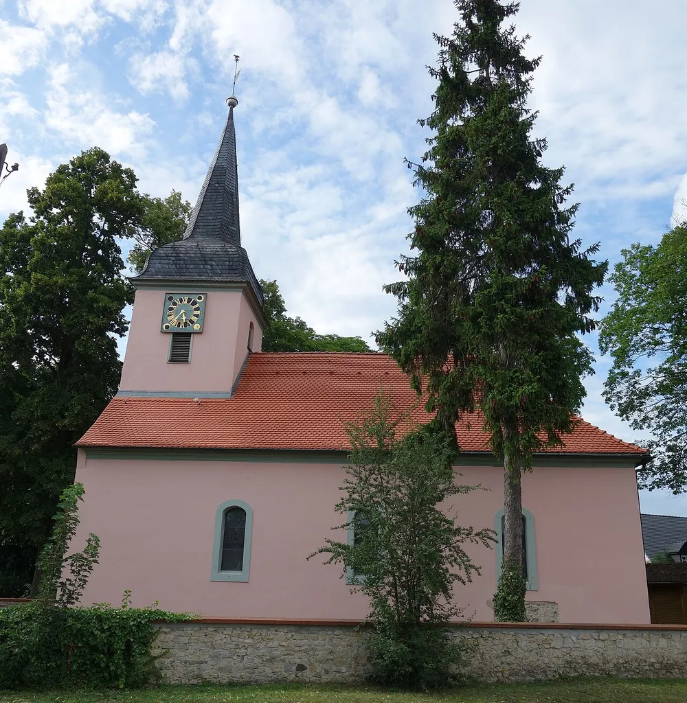 Southern view of church in Vogelsdorf, Fredersdorf-Vogelsdorf municipality, Märkisch-Oderland district, Brandenburg state, Germany
