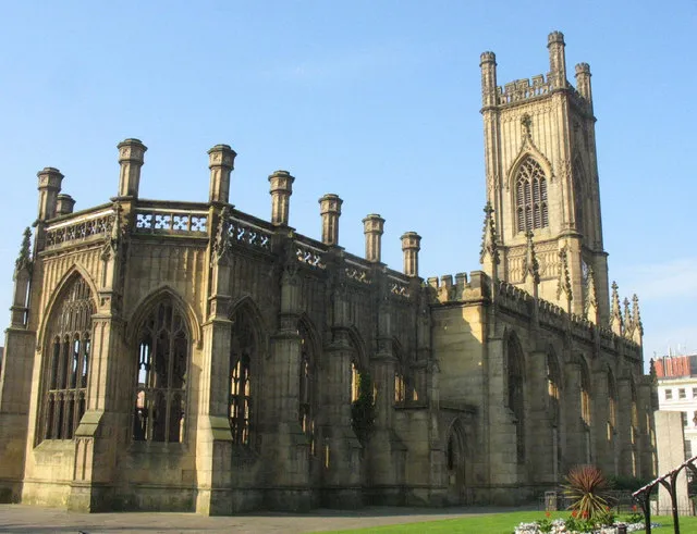 The bombed out St Luke's Church