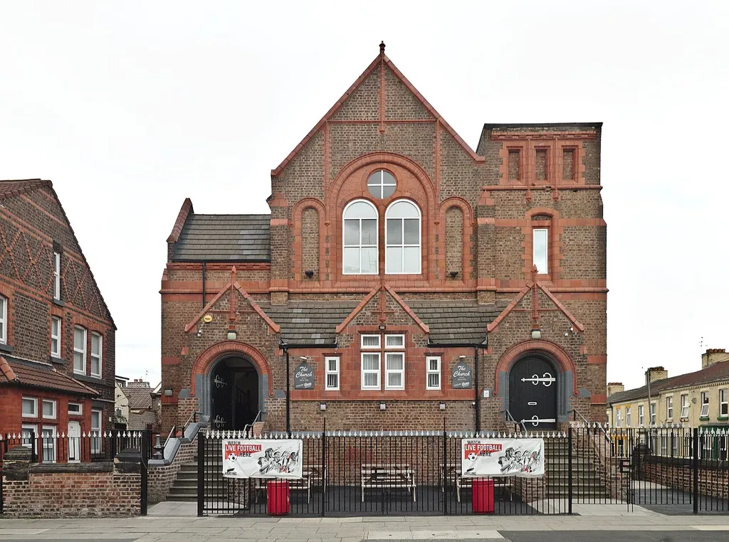 Former Presbyterian church on Oakfield Road, Anfield, now a pub.