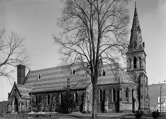 Christ Church, Binghamton — Washington &amp; Henry Streets, Binghamton (Broome County, New York). 1963 image from HABS—Historic American Buildings Survey of New York, (cropped). This file comes from the Historic American Buildings Survey (HABS), Historic American Engineering Record (HAER) or Historic American Landscapes Survey (HALS). These are programs of the National Park Service established for the purpose of documenting historic places. Records consist of measured drawings, archival photographs, and written reports. When reusing please credit: Library of Congress, Prints &amp; Photographs Division, NY,4-BING,10-1 This tag does not indicate the copyright status of the attached work. A normal copyright tag is still required. See Commons:Licensing. Public domainPublic domainfalsefalse This image or media file contains material based on a work of a National Park Service employee, created as part of that person's official duties. As a work of the U.S. federal government, such work is in the public domain in the United States. See the NPS website and NPS copyright policy for more information.