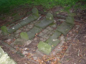 Pilgrims Graves By Ruins Of St Michael's Church