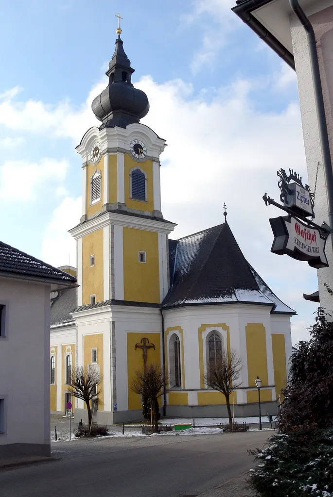 St.Johann am Wimberg ( Upper Austria ). Saint John the Baptist parish church.