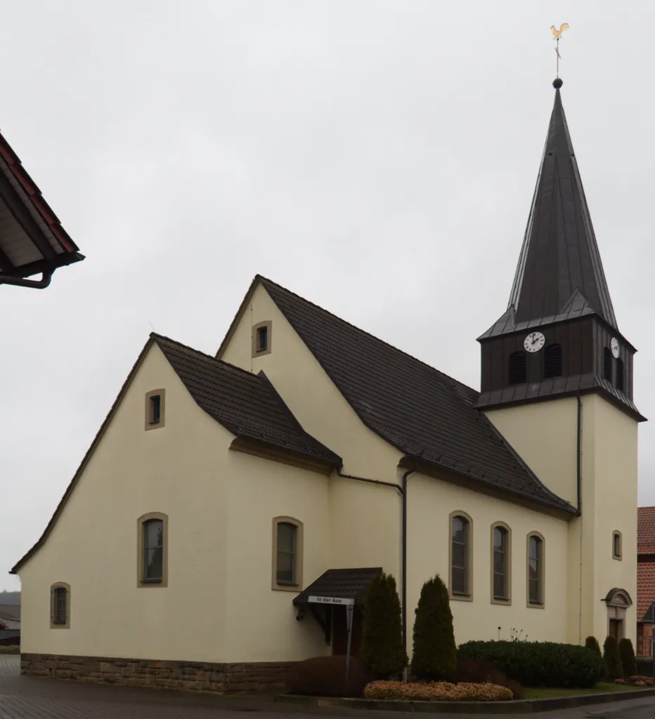 Protestant Church in Grossenmoor, Burghaun, Hesse, Germany
