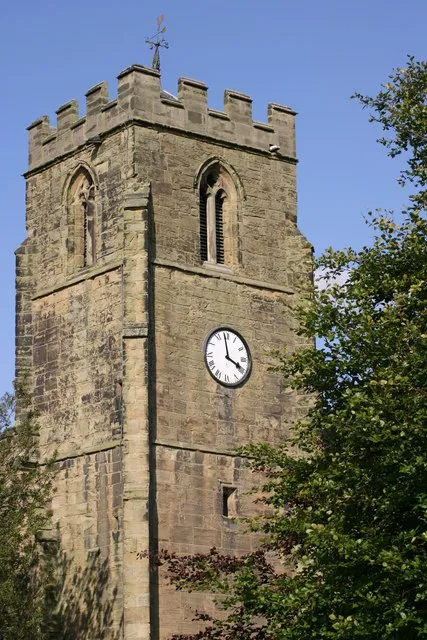 St Peters Church, Church Tower, Upper part. The above photograph shows the upper part of St Peters Church tower, the lower half of which can be seen in this photograph 1542959