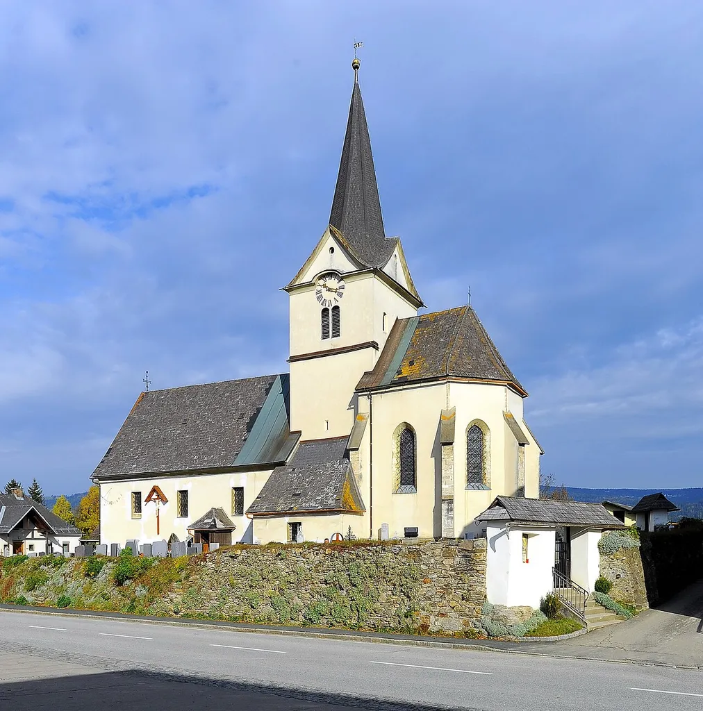 Parish church Saint Nicholas at Preitenegg, municipality Preitenegg, district Wolfsberg, Carinthia / Austria / EU