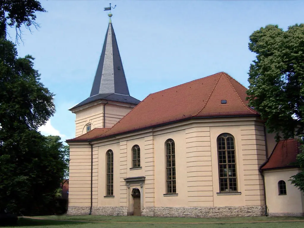 Weberplatz mit Friedrichskirche in Babelsberg.