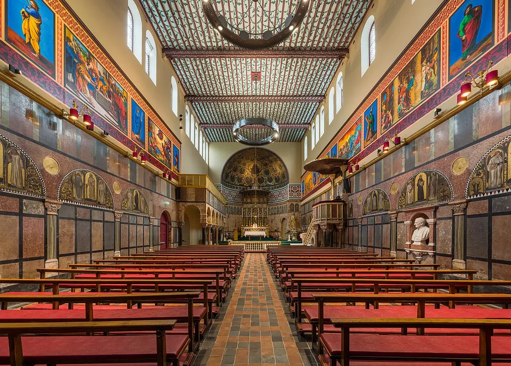 The interior of Newman University Church in Dublin, Ireland.