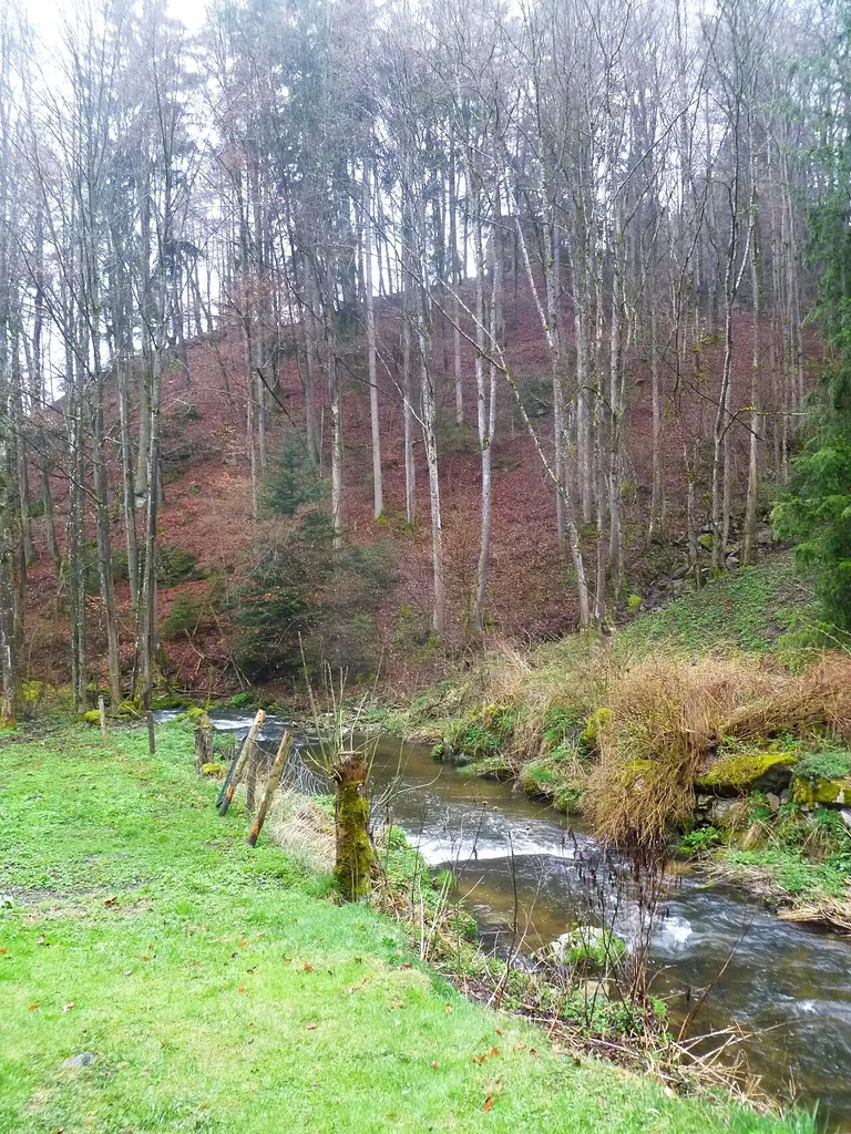 Burgruine Klamleiten vom Gusental aus gesehen