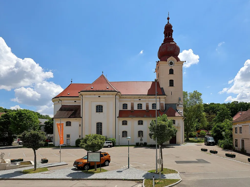 Parish church of Ravelsbach, Lower Austria.