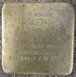 Stolperstein dedicated to Joseph Schweizer