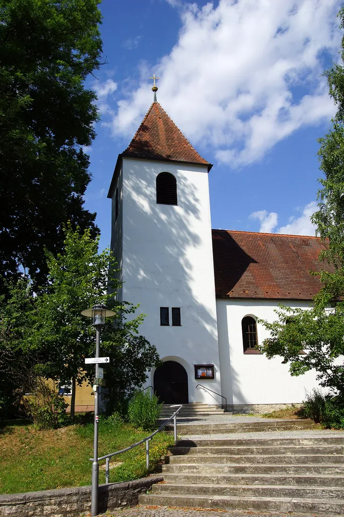 Die evangelische Erlöserkirche in Berching: