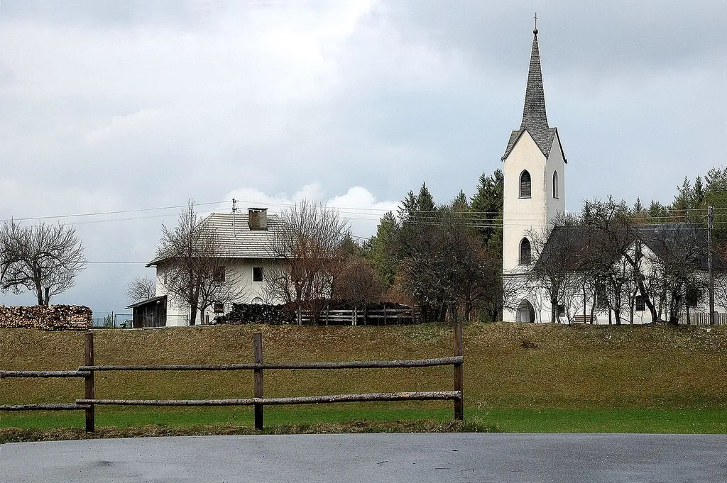 Parish church Holy Trinity in Rubland, market town Paternion, district Villach Land, Carinthia, Austria, EU