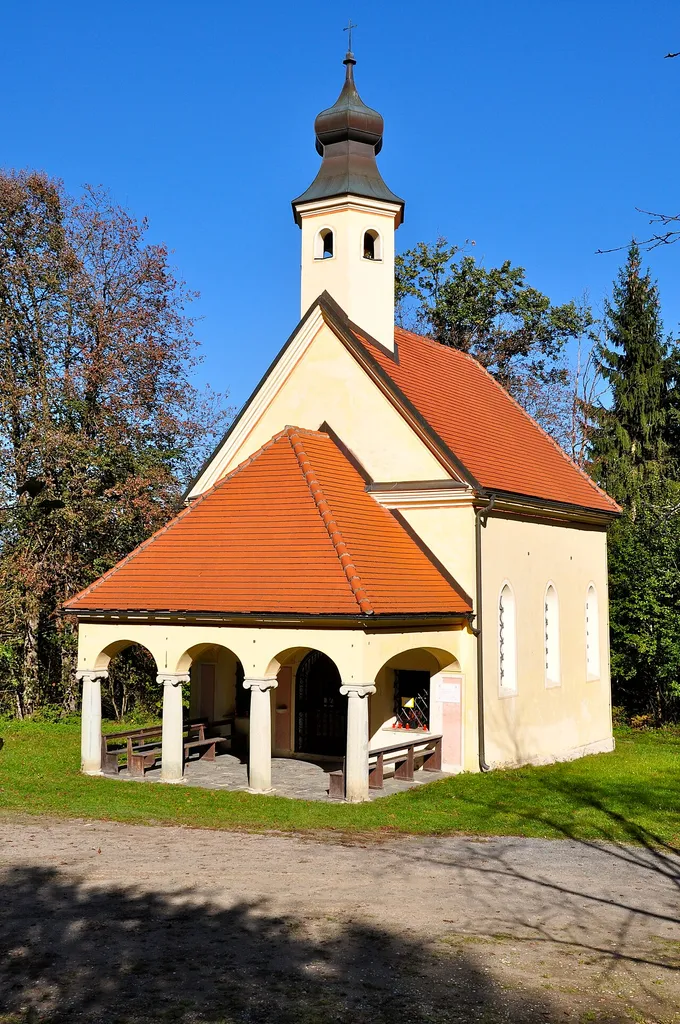 Pilgrimage church Mary Seven Pains at Wolschart, municipality Sankt Georgen am Laengsee, district Saint Veit an der Glan, Carinthia, Austria