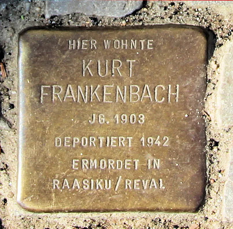 Stolperstein dedicated to Kurt Frankenbach