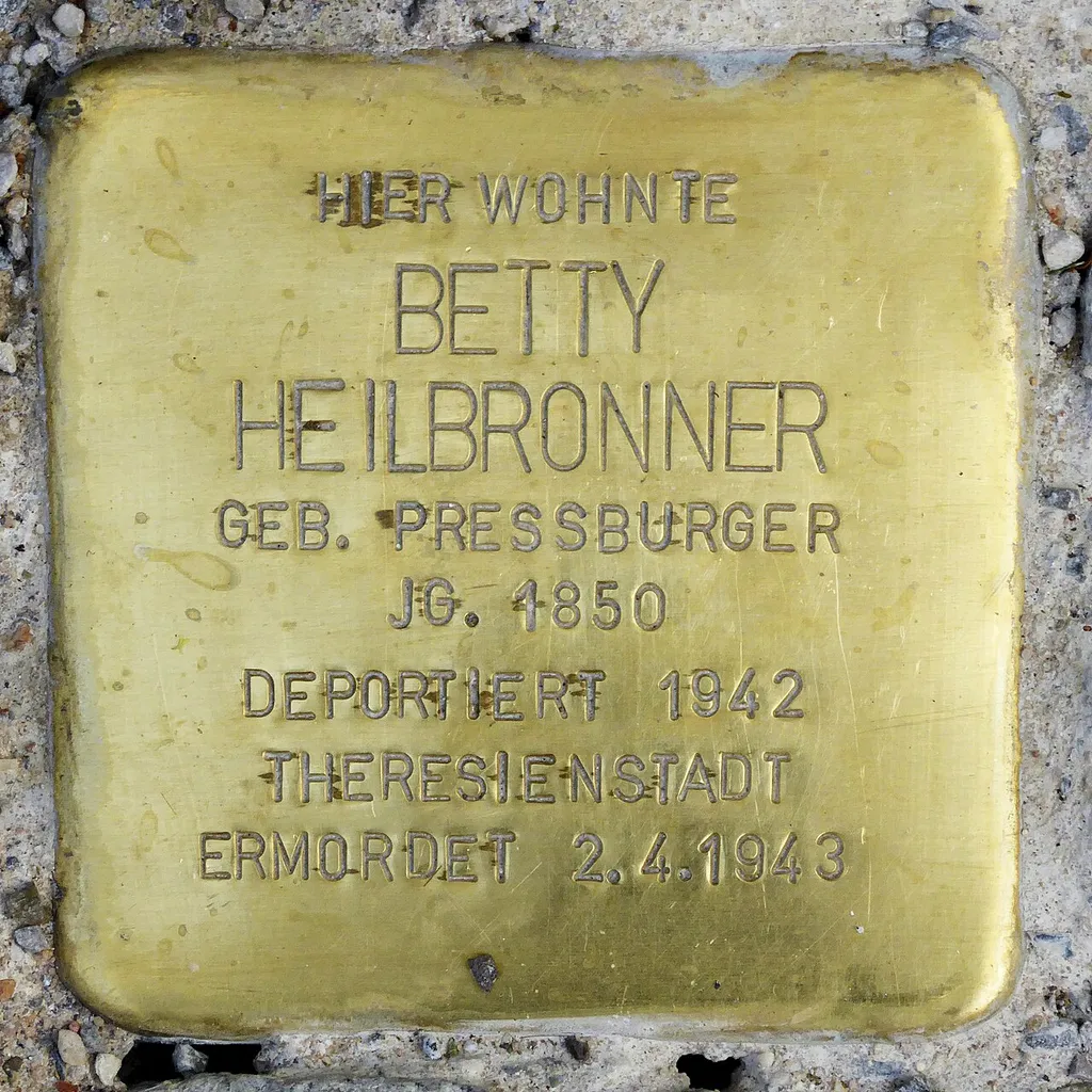 Stolperstein für Betty Heilbronner (1850–1943) vor Kalchstraße 12 in Memmingen