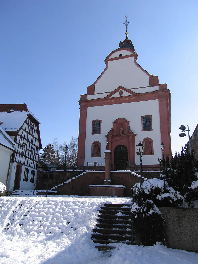 Catholic church St. Stephan, Mainz-Marienborn, Germany Picture taken by Christian Koehn (fragwürdig), March 5, 2006