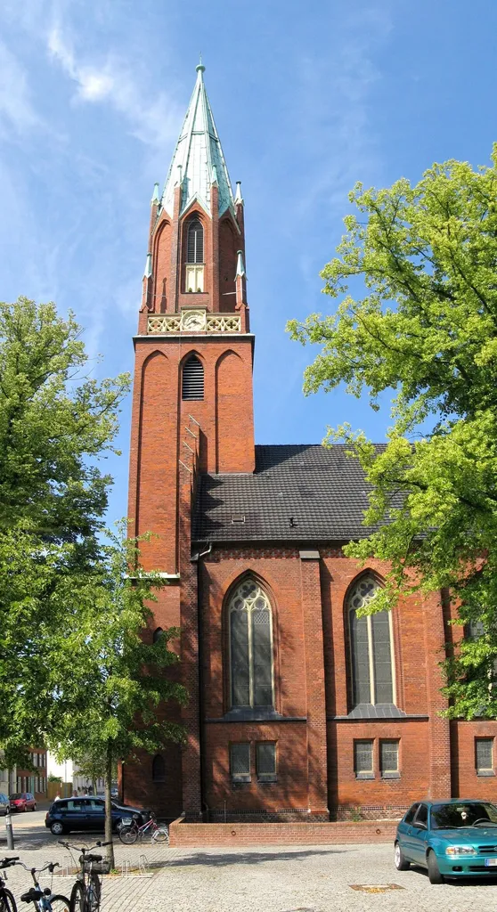 Evangelical lutheran church in Wittenberge, disctrict Prignitz, Brandenburg, Germany