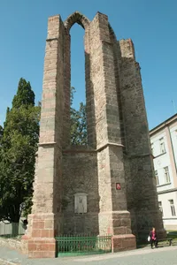 Remains of monastery church in Benešov