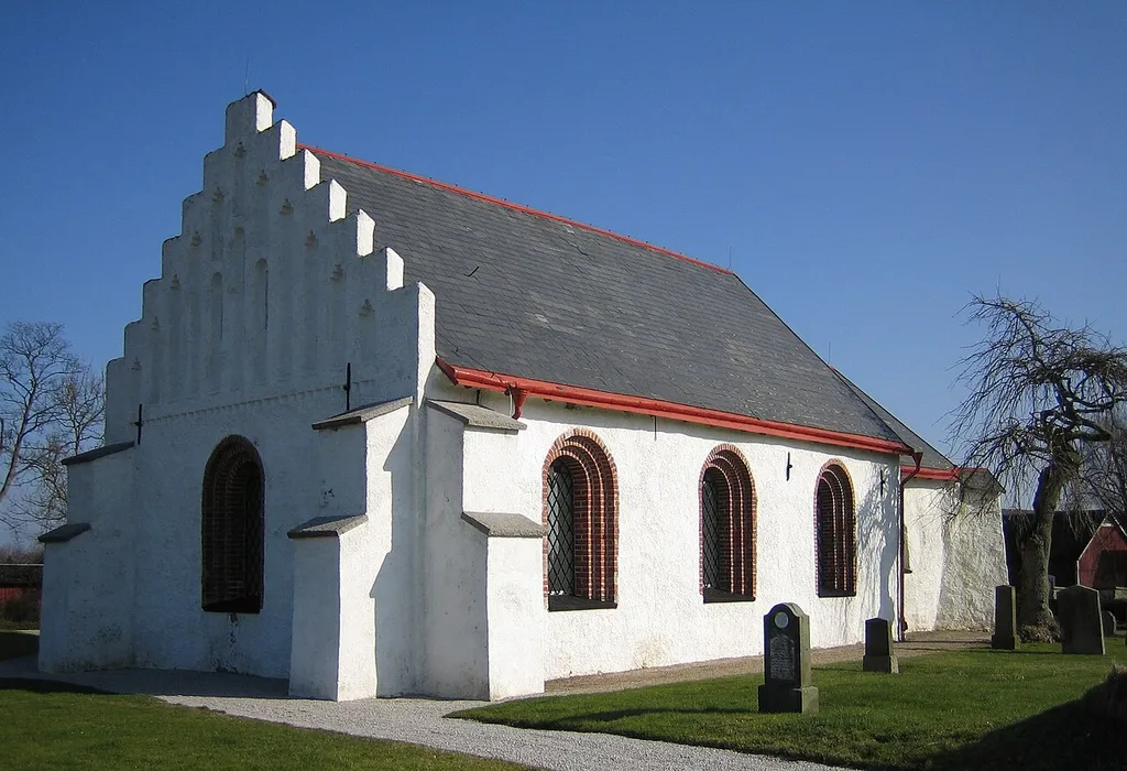 Östra Karaby kyrka in Skåne, Sweden