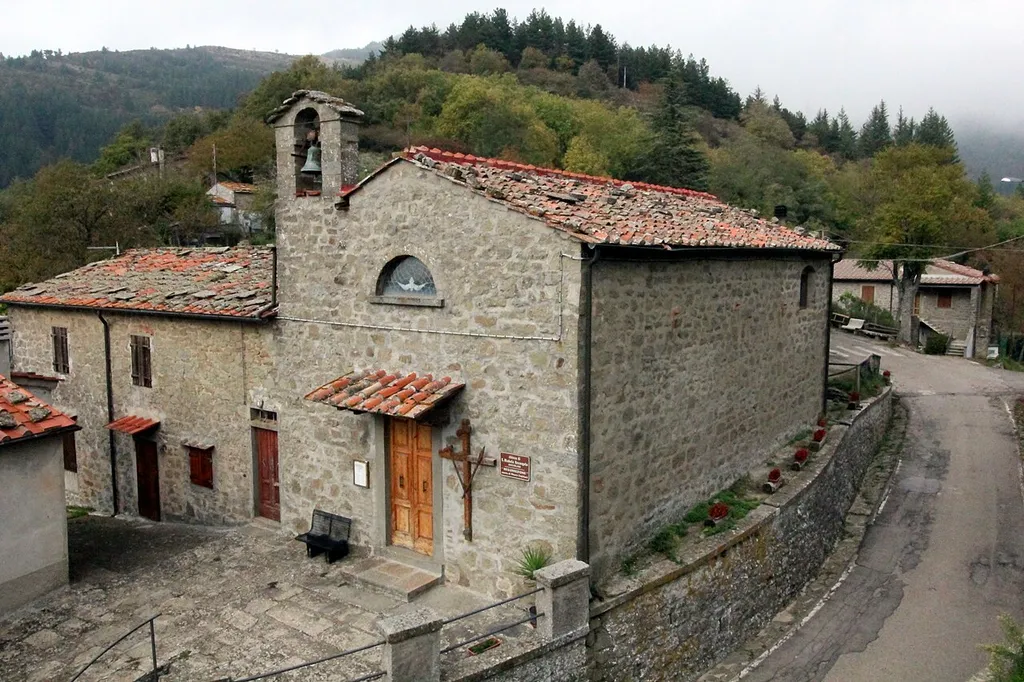 Church San Michele Arcangelo, in Anciolina, hamlet of Loro Ciuffenna, Province of Arezzo, Tuscany, Italy