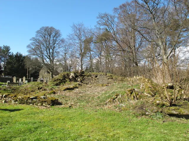 (Remains of) pele tower in the grounds of St. James's Church, Hunstanworth (2)
