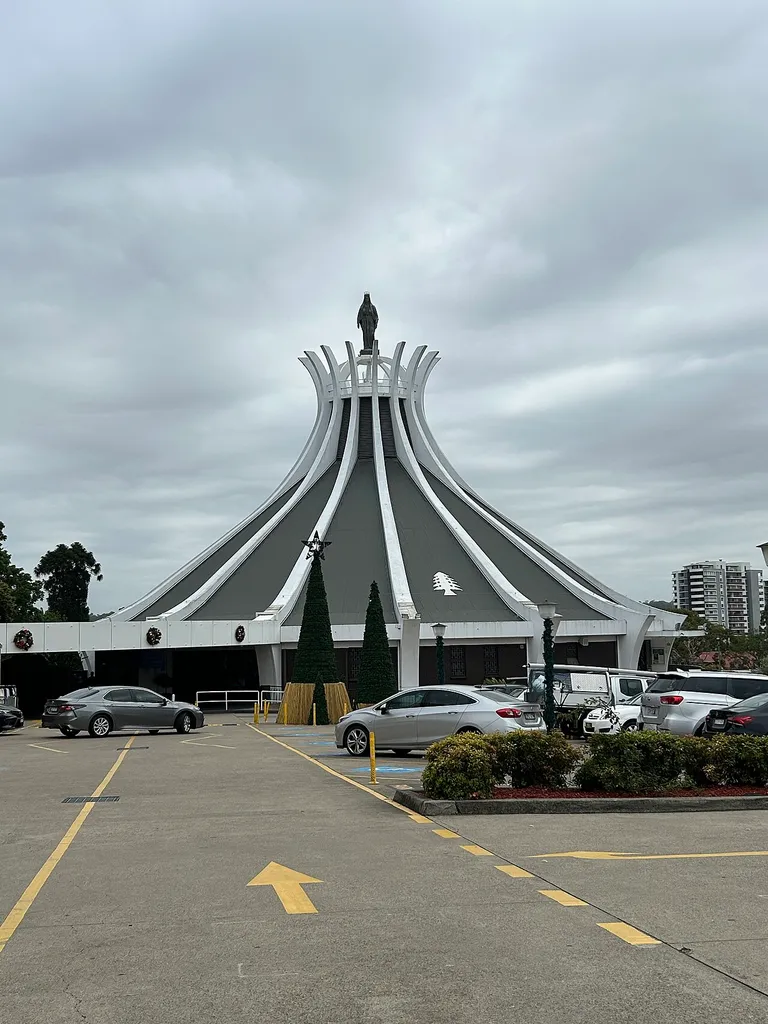 Our Lady of Lebanon Co-Cathedral at 40 Alice Street in Harris Park, New South Wales, Australia. The church is operated by the Maronite Eparchy of Australia.