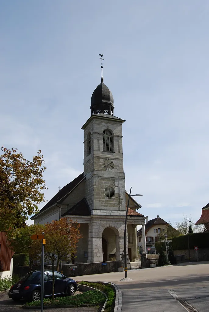 Catholic Church of Cressier, canton of Fribourg, Switzerland