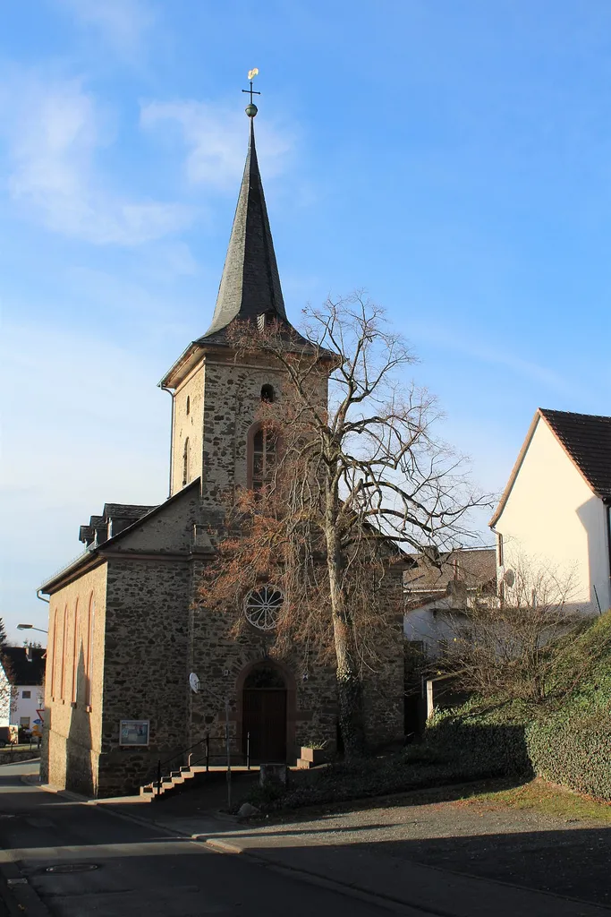 Evangelische Kirche Bermoll, Aßlar, Lahn-Dill-Kreis, Hessen, Deutschland