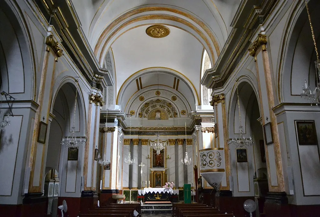 Interior de l'església de sant Josep, Benigembla.
