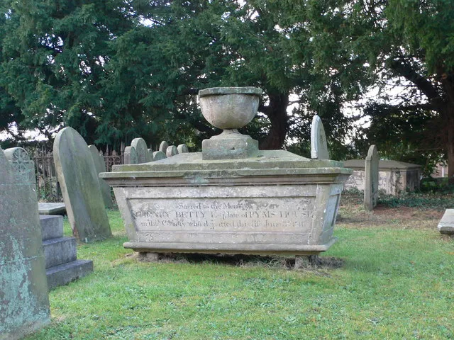 Tomb of Henry Betty in St Michael and All Angels parish churchyard, Loppington, Shropshire
