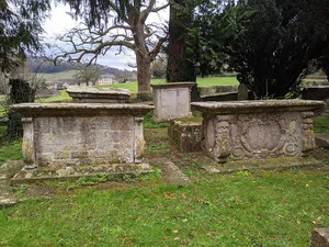 Group Of Five Monuments In The Churchyard Approximately 30M South Of Chancel Arch