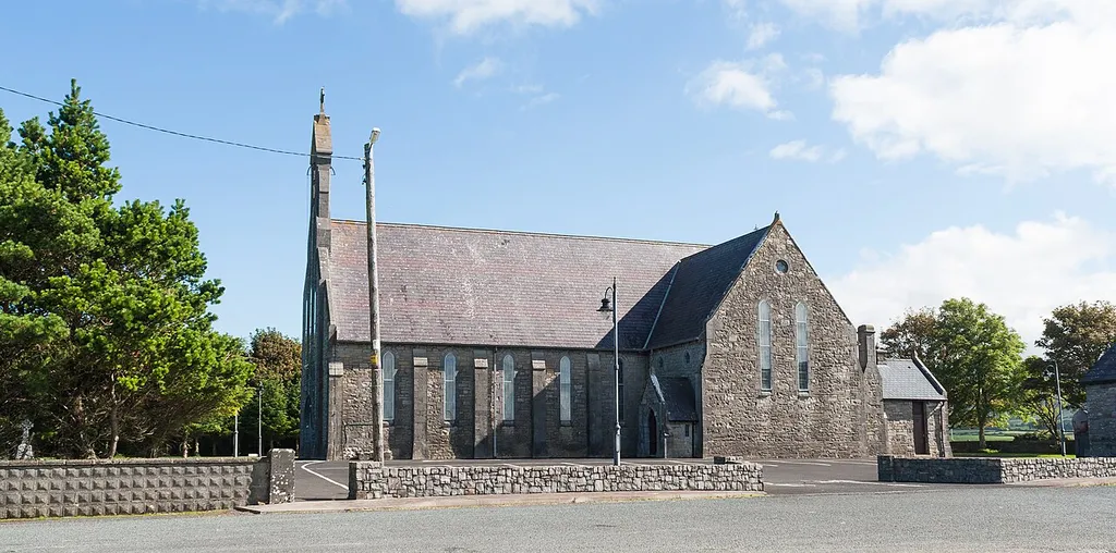West view of the church of the Immaculate Conception, built c. 1870.