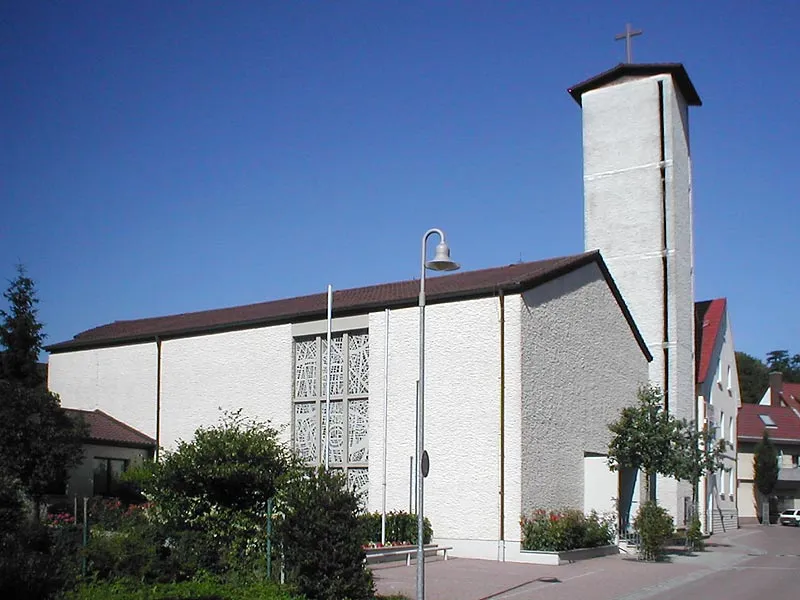 Katholische Kirche in Schatthausen, errichtet 1959