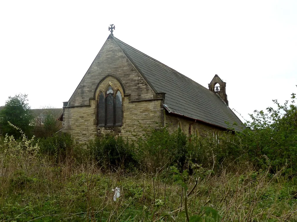 Church of St John the Divine, Calder Grove, Wakefield, West Yorkshire, England. Designed in 1892 by William Swinden Barber. Showing north-east corner.