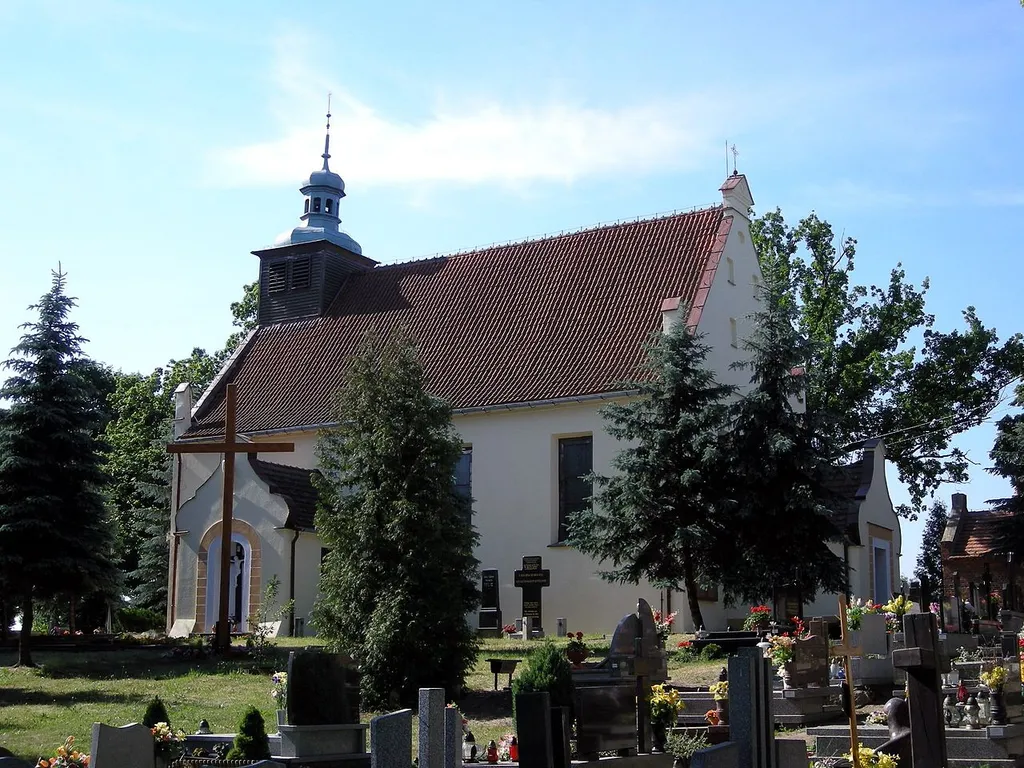 The church in Górsk, Poland.