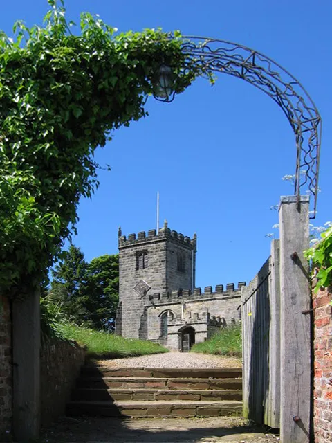 St. Cuthbert's Church, Crayke, North Yorkshire. Built in the 13th century with additions and renovations from the 14th through 17th centuries. Restored during the Victorian Era, and many internal features date from that period.