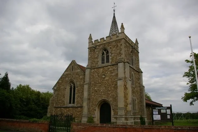 St Helen's Church Built 1896-1900 by Fawcett of Cambridge, incorporating parts of the old church on the edge of the village, which collapsed in 1895.