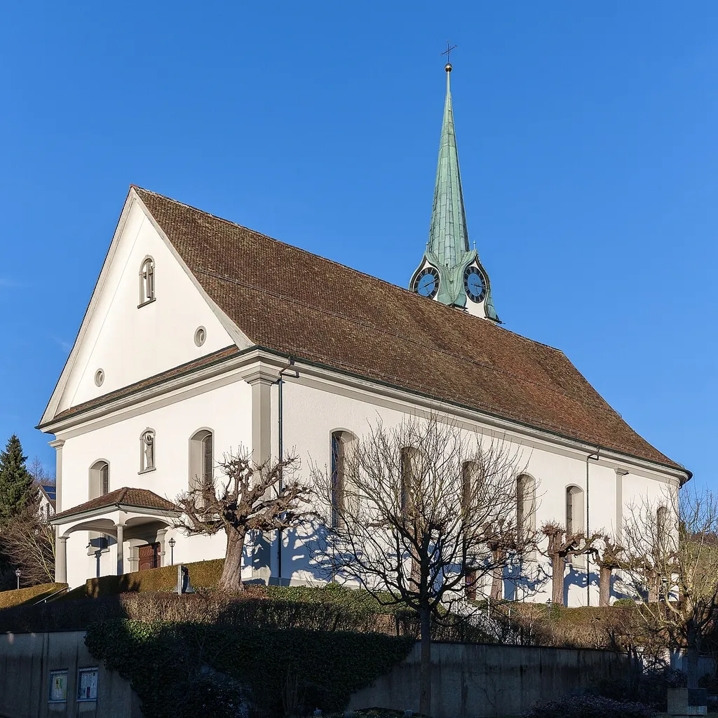 Roman-Catholic church St. Agatha in Fislisbach, Canton of Aargau, Switzerland