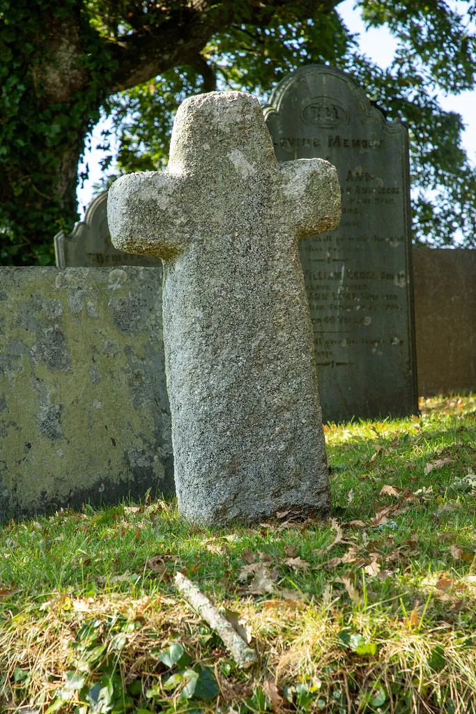 St Minver Highlands, Wayside cross in St Minver churchyard.