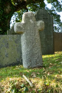 Wayside cross in St Minver churchyard