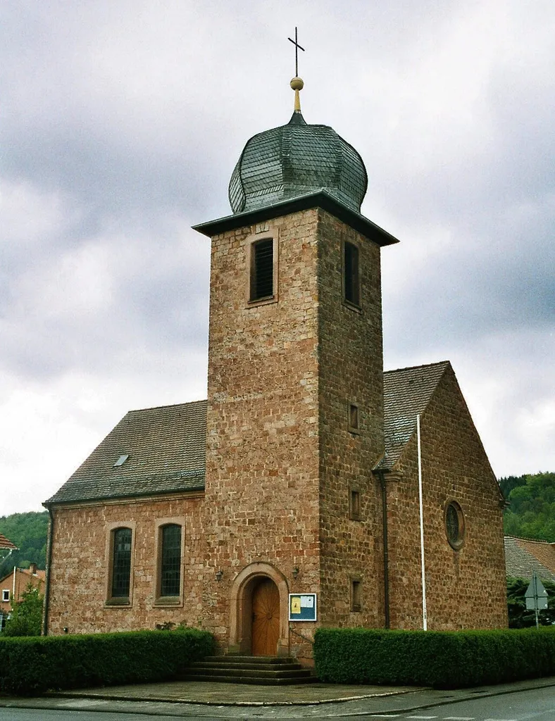 Kindsbach, the Protestant church