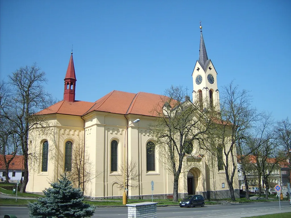 St. Bartholomew church in Milevsko. (1866)