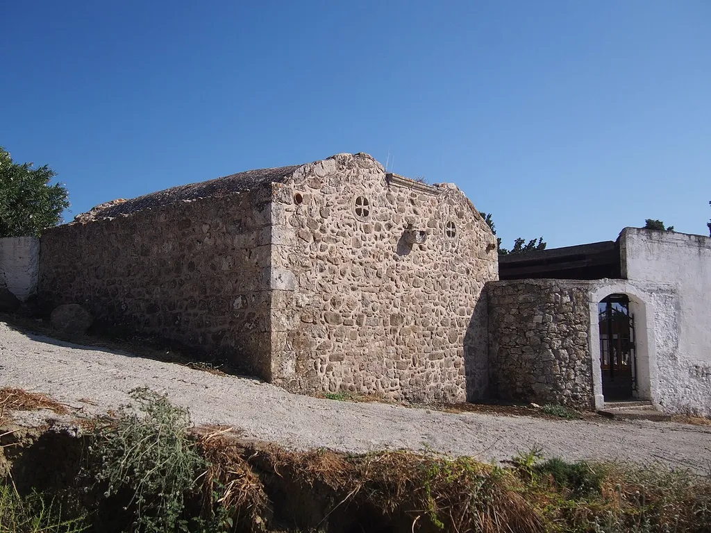 The cemetary church of Drapeti, Crete, dedicated to saint Anne and saint Nicholaus.