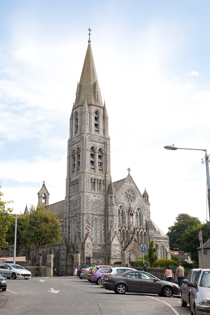 View of the Roman Catholic Parish Church of St. Mary and St. Michael as seen from Robert Street.