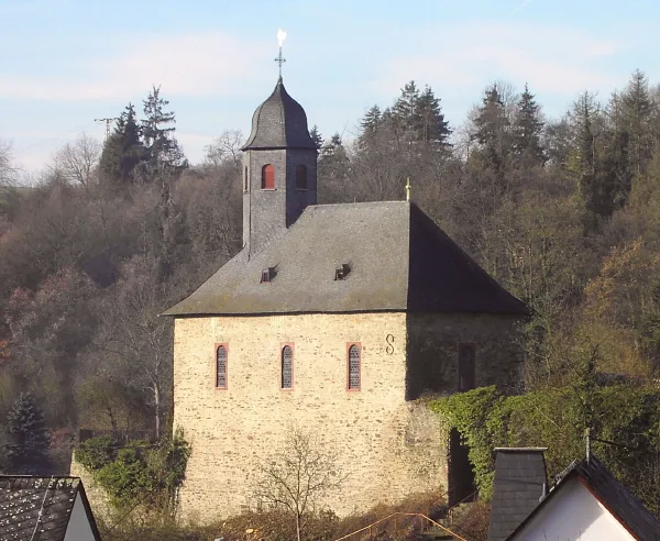 Blick auf die Reichenberger Kirche von Südosten