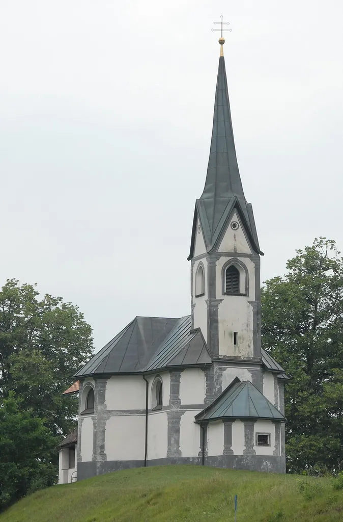 Subsidiary church Holy Trinity at Pogöriach (Pogorje), market town Finkenstein on the Lake Faak, district Villach Land, Carinthia, Austria, EU