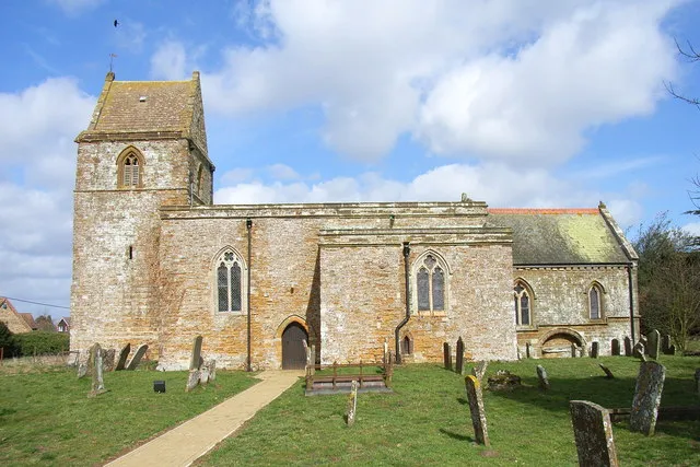Church of England parish church of St Luke, Cold Higham, Northamptonshire, seen from the south