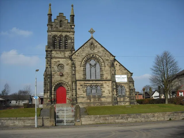 Caldercruix and Longriggend Parish Church The road is now cut off, but was originally the B825 as it entered the village. This road now has its junction with the A89 a short distance to the east.