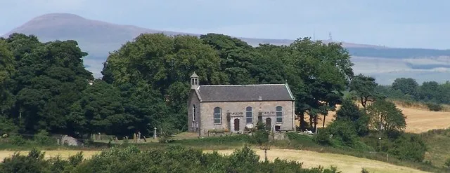 Auchtertool Kirk from the South Background shows west Lomond.