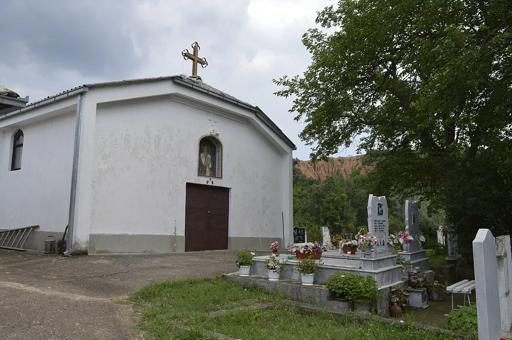 View of the St. Athanasius Church in the village Izvor